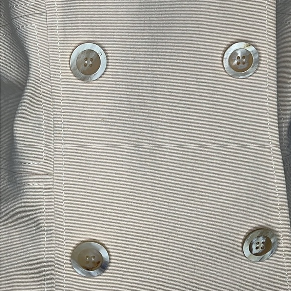 Oscar de la Renta Sz 12 Short Sleeve Snap Button Double Breasted Jacket - Picture 10 of 10